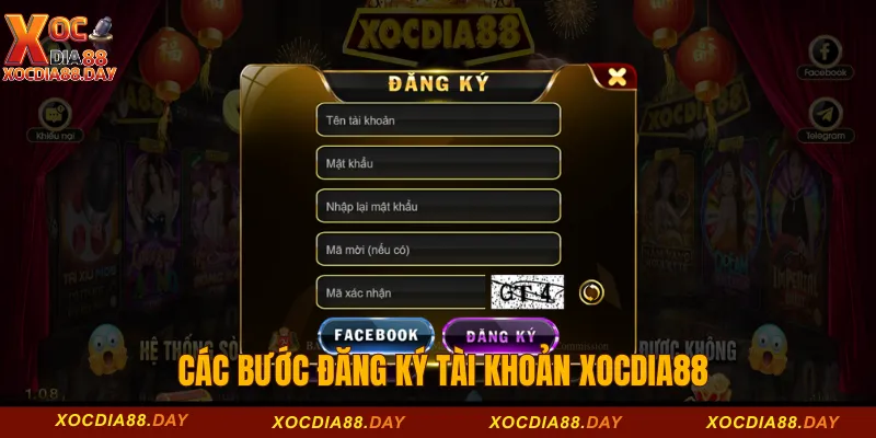 Đăng ký Xocdia88 2 Các bước đăng ký tài khoản Xocdia88