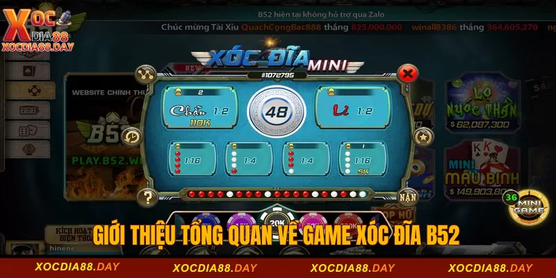 Xóc đĩa B52 – Sân Chơi Đáng Tin Cậy Cho Bet Thủ 1 Giới thiệu tổng quan về game xóc đĩa B52